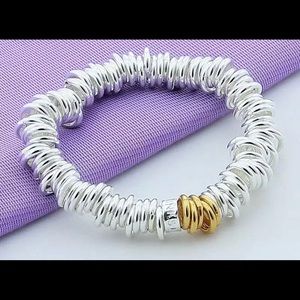 NEW ❤️925 Sterling Silver Stretch Bracelet